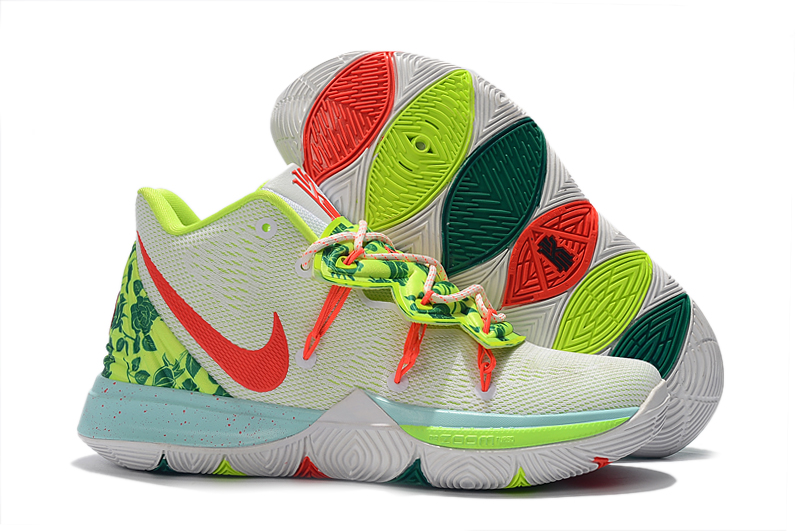 New Nike Kyrie 5 Green Orange Jade Shoes